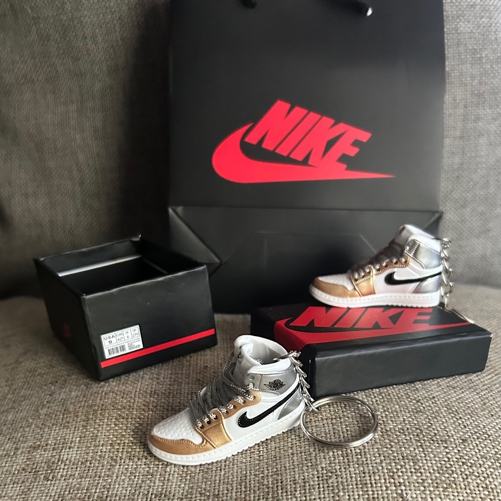 Two Nike keychains, box & gift bag bundle
SPECIAL tonight only!